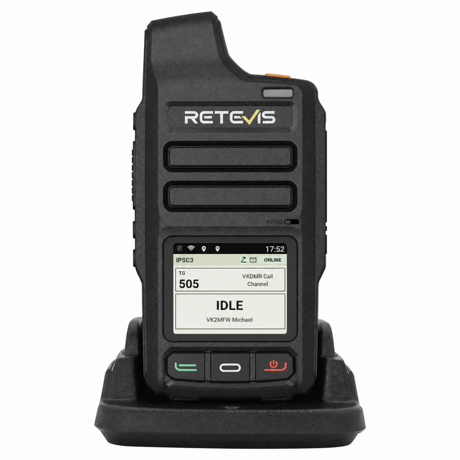 Retevis L71 POC radio displaying the IPSC3 interface